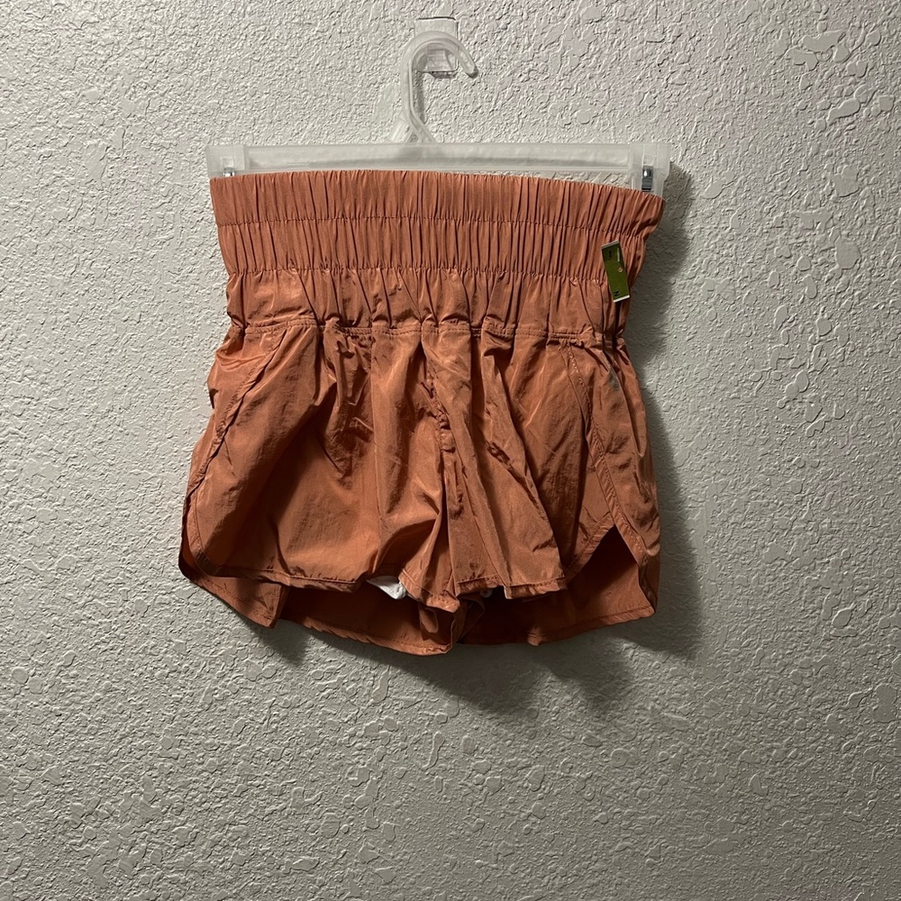 Free People Way Home Shorts in Brushed Apricot - Picture 3 of 8